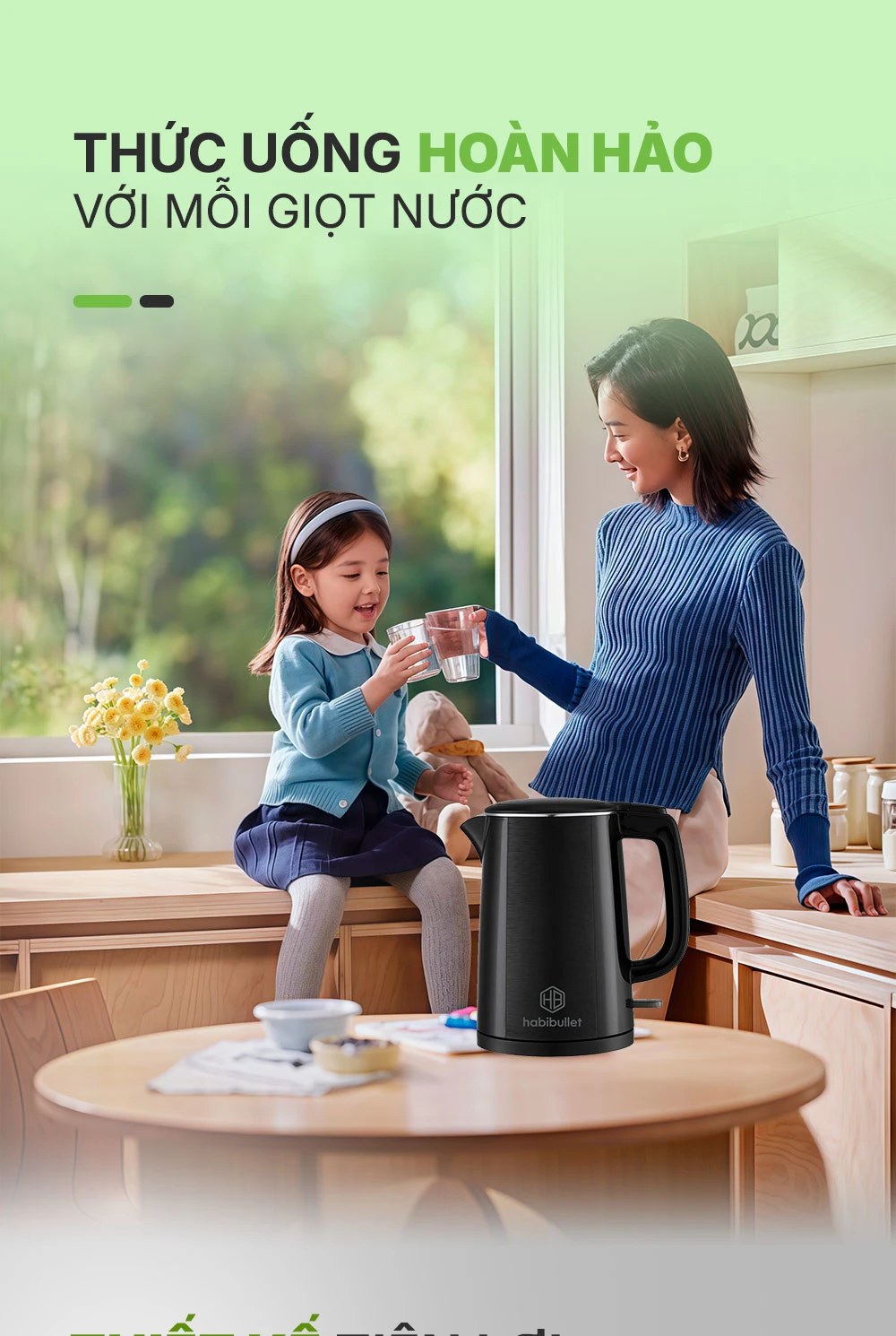 Ấm đun siêu tốc cao cấp Habibullet KHB2486 BH245130 3